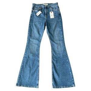 Topshop Blue Flare Jeans